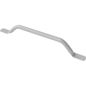 NymaPRO Flat End Steel Grab Rail 610mm Length - White - Nymas