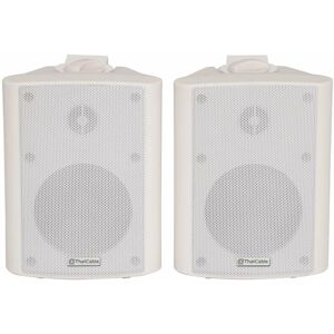 Loops - Pair 8' 2 Way Stereo Speakers 180W 8Ohm White Background Wall Mounted Hi Fi