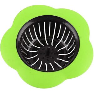 WOOSIEN Plastic Sink Shower Drain Strainer Generic Hair Catcher Basket Filter For Kitchen Bathroom Floor Drain Balcony Drainage Hole Bathtub Sink(green)