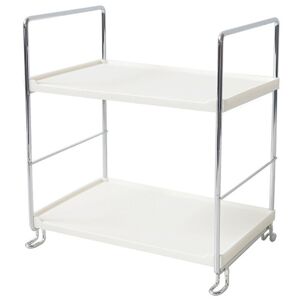 PESCE Plastic/Metal Freestanding Stackable Organizer Shelf ,Bathroom Countertop Storage Shelf style2