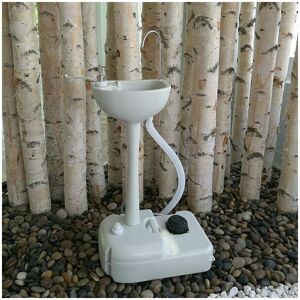 QHJ Portable Outdoor Wash Basin Handwash Station w/ Faucet Camping Caravan Fishing