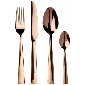 Avie Lustra 16pc Rose Gold Cutlery Set - Premier Housewares