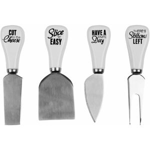 Premier Housewares - Pun & Games Cheese Knives - Set of 4