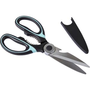 Premier Housewares - Scissors Stationery Black And Pastel Green Cardboard Scissors Lightweight Kitchen Scissors For Daily Use Fruit And Vegetable