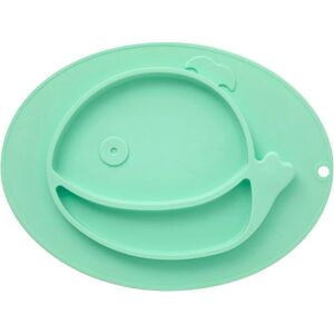 Premier Housewares - Suction Plate Baby green Baby Suction Plate fish Design Suction Plates For Babies With Hanging Loop Scratch Resistant Baby Plate