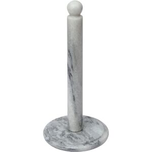 Premier Housewares - White Marble Kitchen Roll Holder