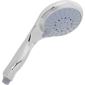 Chrome-plated mobile shower head with anti-limescale system, water saving and 6 functions - Primematik