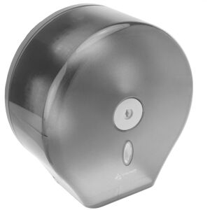 PrimeMatik - Toilet roll paper dispenser. Black industrial roll holder for rest room 268x130x280mm