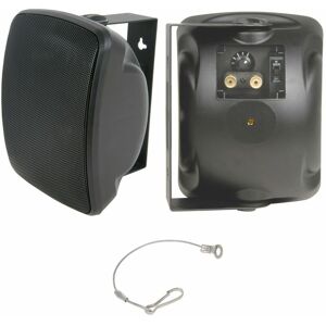 Loops - quality 4' 40W Black Outdoor Garden Speaker *100V & 8ohm* IP44 Wall / Background