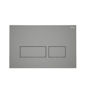 Rak Ceramics - rak Ecofix Rectangular Dual Flush Plates - Matt Grey