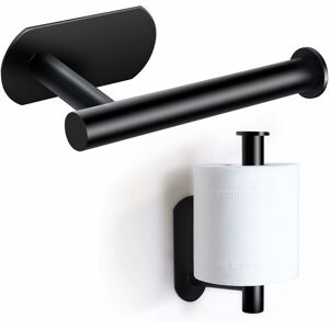 Rhafayre - Toilet Paper Holder, Premium No Drilling Toilet Paper Holder, Wall Mounted Stainless Steel Toilet Roll Holder for Kitchen and Bathroom,