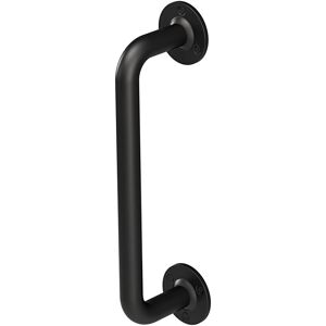 Grab Rail Matt Black Bathroom Outdoor Support Handle Disability Aid - Black - Rothley