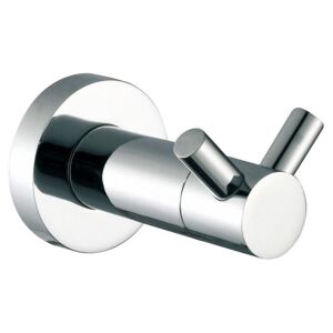Nes Home - 70mm Round Double Robe Hook Chrome