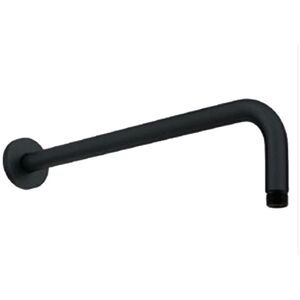 CLIFTON SHOWER ACCESSORIES Round Wall Mounted Shower Arm - Matt Black - (sea)