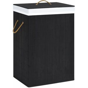 BERKFIELD HOME Royalton Bamboo Laundry Basket Black 72 l