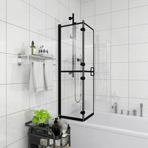 BERKFIELD HOME Royalton Folding Shower Enclosure esg 120x140 cm Black