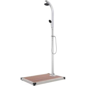 BERKFIELD HOME Royalton Garden Shower with Brown Base 220 cm Aluminium