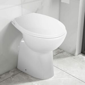 BERKFIELD HOME Royalton High Rimless Toilet Soft Close 7 cm Higher Ceramic White