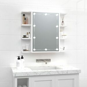 Royalton Mirror Cabinet with LED White 70x16.5x60 cm