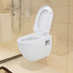 Berkfield Home - Royalton Wall-Hung Toilet Ceramic White