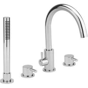 Sagittarius - Ergo 4-Hole Bath Shower Mixer Tap Pillar Mounted - Chrome