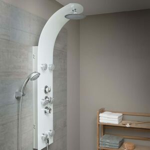 BERKFIELD HOME SCHÜTTE Glass Shower Panel with Thermostatic Mixer lanzarote White