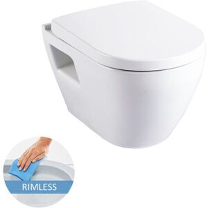 Serel - Rimless bowl + soft close seat (sm26)