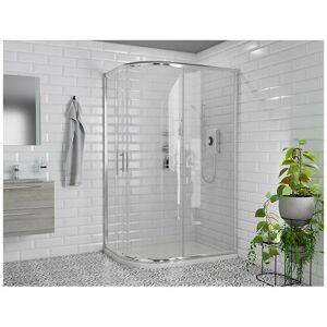 Wholesale Domestic - Series 8 Plus Chrome 1200mm x 900mm 1 Door Offset Quadrant Shower Enclosure - Chrome