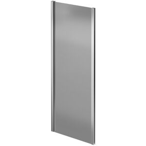 WHOLESALE DOMESTIC Series 9 Chrome 800mm Tinted Glass Shower Enclosure Side Panel - Silver/Tinted