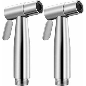 LANGRAY Set of 2 stainless steel toilet sprayers for bidet and bathroom