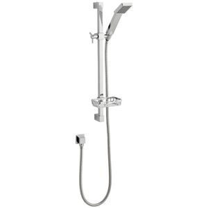 CLIFTON SHOWER ACCESSORIES Shower Adjustable Slide Rail Kit With Soap Tray And Single-Mode Handset