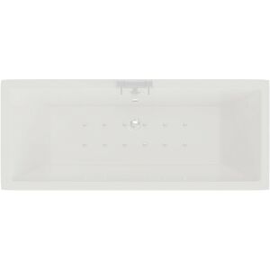 Square 1700mm x 700mm 12 Jet Easifit Double Ended Spa Bath - White - Wholesale Domestic