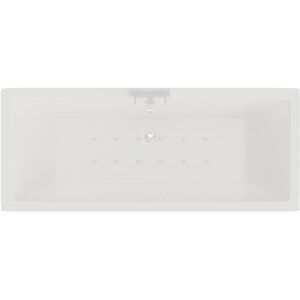 Square 1700mm x 750mm 12 Jet Easifit Double Ended Spa Bath - White - Wholesale Domestic