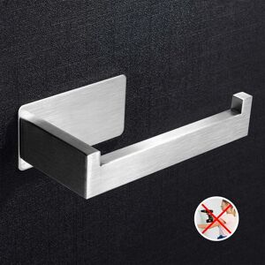 Groofoo - Stainless Steel Adhesive Toilet Paper Holder for Kitchen Bathroom - 1