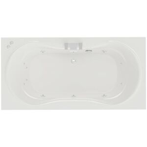 Wholesale Domestic Strata Duo XL 1800mm x 900mm 12 Jet Chrome V-Tec Double Ended Whirlpool Bath - White