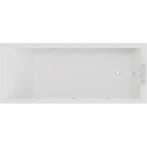 Summit 1700mm x 750mm 6 Jet Chrome V-Tec Single Ended Whirlpool Bath - White - Wholesale Domestic