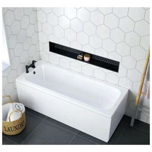 Voda - 1500mm No Tap Holes Standard Finish Single Ended Bath - By Design