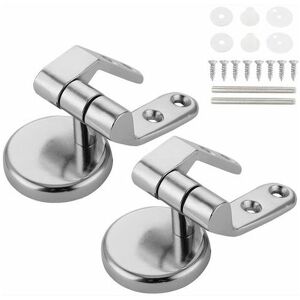 Toilet Seat Hinge Replacement Fixing Hinge Zinc Alloy Toilet Seat Hinge for Wooden Resin Toilet Seat Denuotop