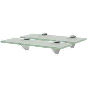 Sweiko - Floating Shelves 2 pcs Glass 30x20 cm 8 mm FF3051534UK