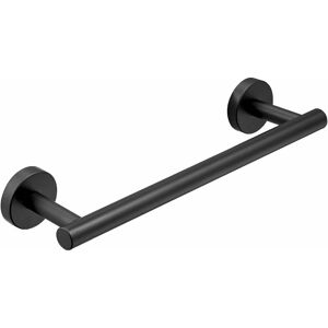 Towel Bar, SUS304 Stainless Steel Bathroom Towel Rack, Wall Mounted, Black Paint Groofoo