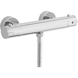 Nuie - Minimalist Thermostatic Bar Shower Valve Bottom Outlet - Chrome