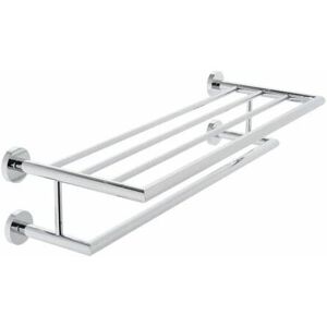 Spa Towel Shelf With Rail - 600mm Wide - Chrome - SPA-185B-C/P - Chrome - Vado