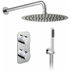 Tablet Altitude Dual Outlet Thermostatic Shower Valve With Kit - Chrome - Chrome - Vado