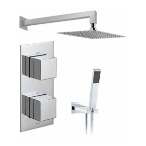 Tablet Notion Vertical Thermostatic Shower Valve With Shower Head And Shower Kit - Chrome - Chrome - Vado