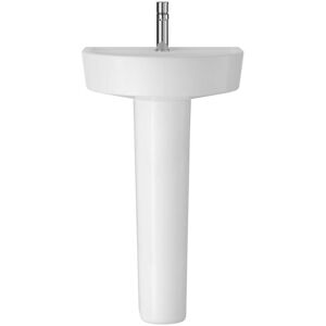 Marlow Basin and Full Pedestal 425mm Wide - 1 Tap Hole - Hudson Reed