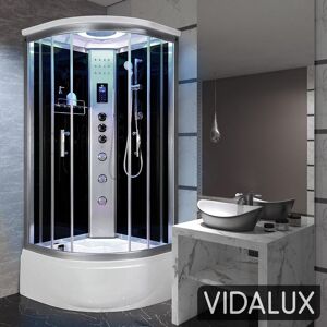 Vidalux Miami 900 Steam Shower 900 x 900-Black