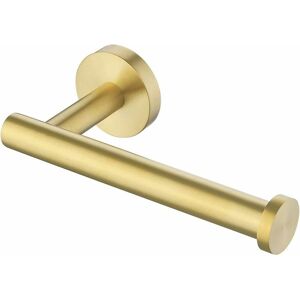 Groofoo - Wall Mounted Toilet Paper Holder Bathroom Toilet Paper Holder SUS304 Stainless Steel Brushed Brass