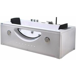 Simba Hydromassage bathtub White Chromotherapy 180 x 90 cm - Harmony