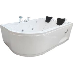 Simba Whirlpool Tub white 170 x 115 cm for 2 people - Varadero