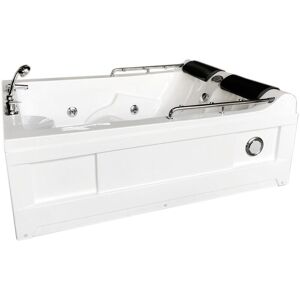 Simba Whirlpool bathtub white 175 x 132 cm Chromotherapy - Lulu
